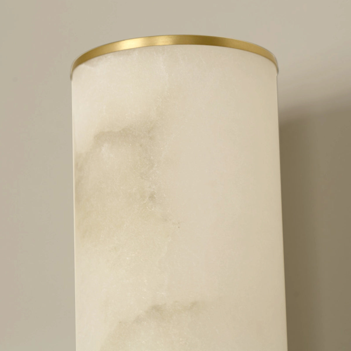 Alabaster Cylindrical Wall Lamp
