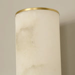 Alabaster Cylindrical Wall Lamp