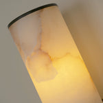 Alabaster Cylindrical Wall Lamp