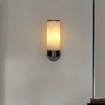 Alabaster Cylindrical Wall Lamp