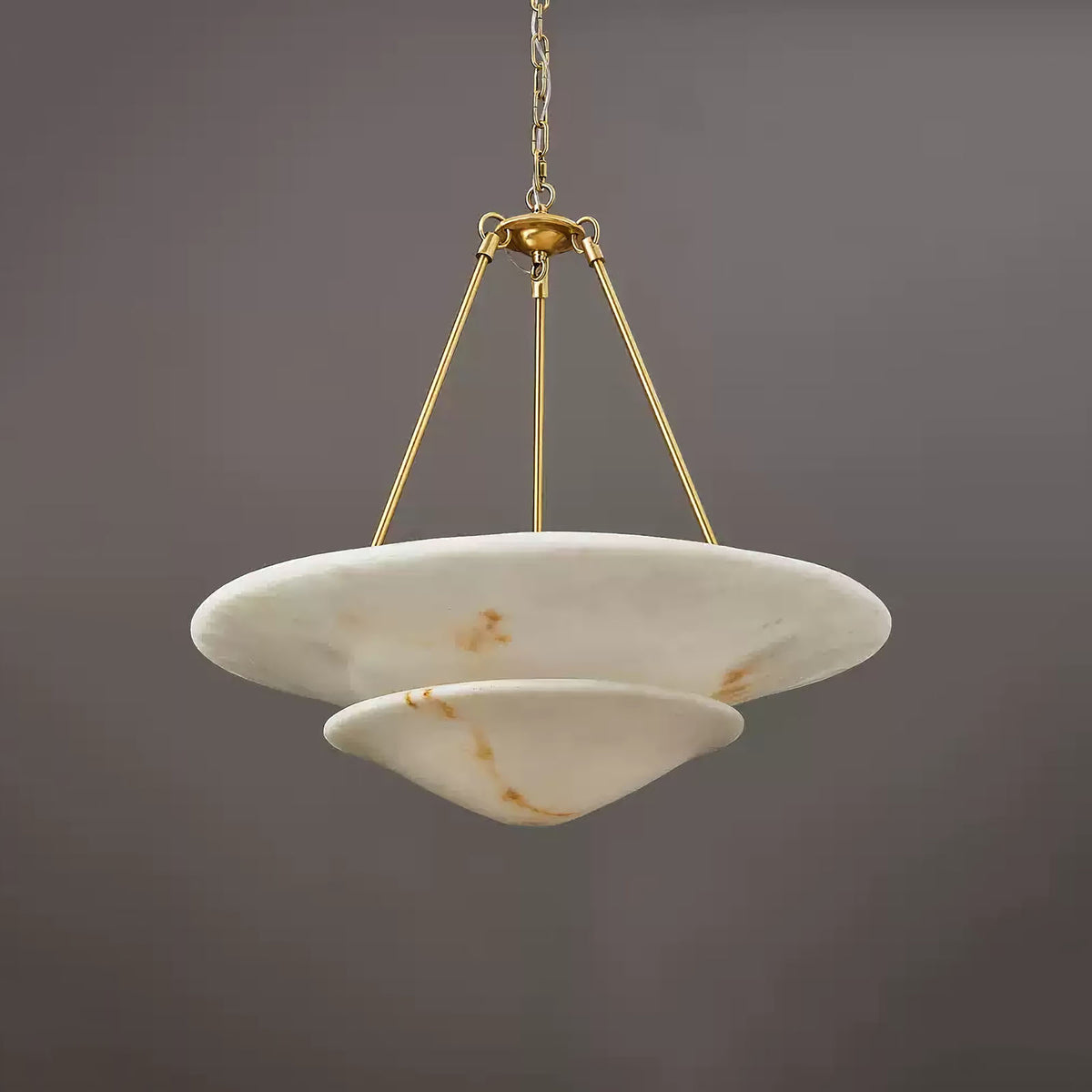 Double-Tier Inverted Bowl Chandelier