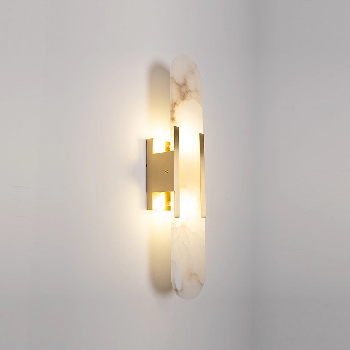 Alabaster Elongated Wall Lamp