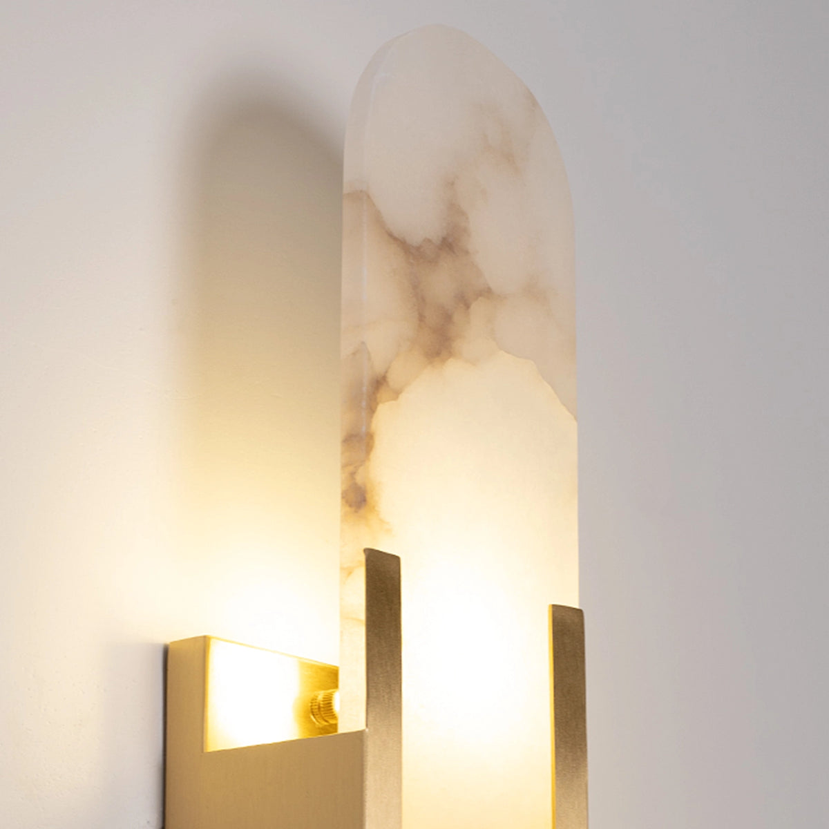 Alabaster Elongated Wall Lamp