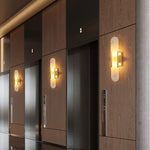 Alabaster Elongated Wall Lamp