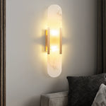 Alabaster Elongated Wall Lamp