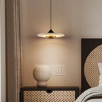 Alabaster Flying Saucer Pendant Lamp