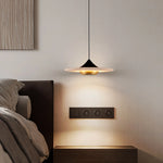 Alabaster Flying Saucer Pendant Lamp