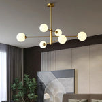Alabaster Globe Branch Chandelier