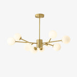 Alabaster Globe Branch Chandelier