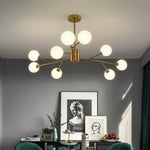 Alabaster Globe Branch Chandelier