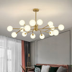 Alabaster Globe Branch Chandelier