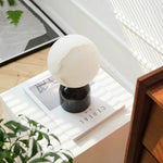 Alabaster Globe Table Lamp