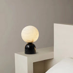 Alabaster Globe Table Lamp