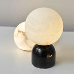 Alabaster Globe Table Lamp
