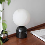 Alabaster Globe Table Lamp