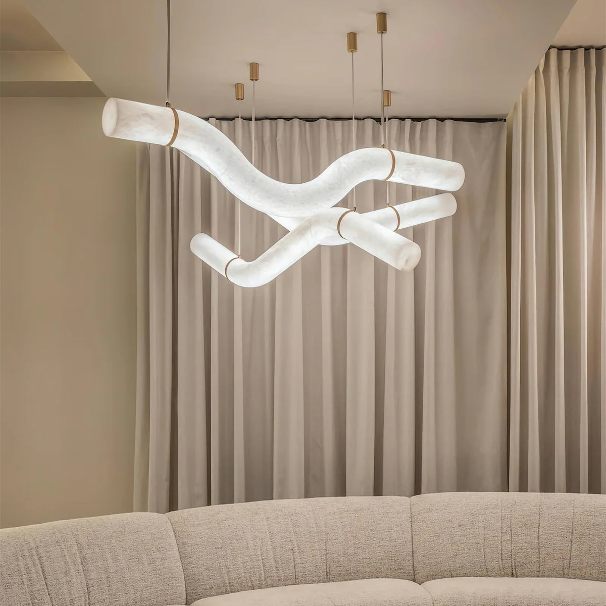 Alabaster Infinity Pendant Lamps