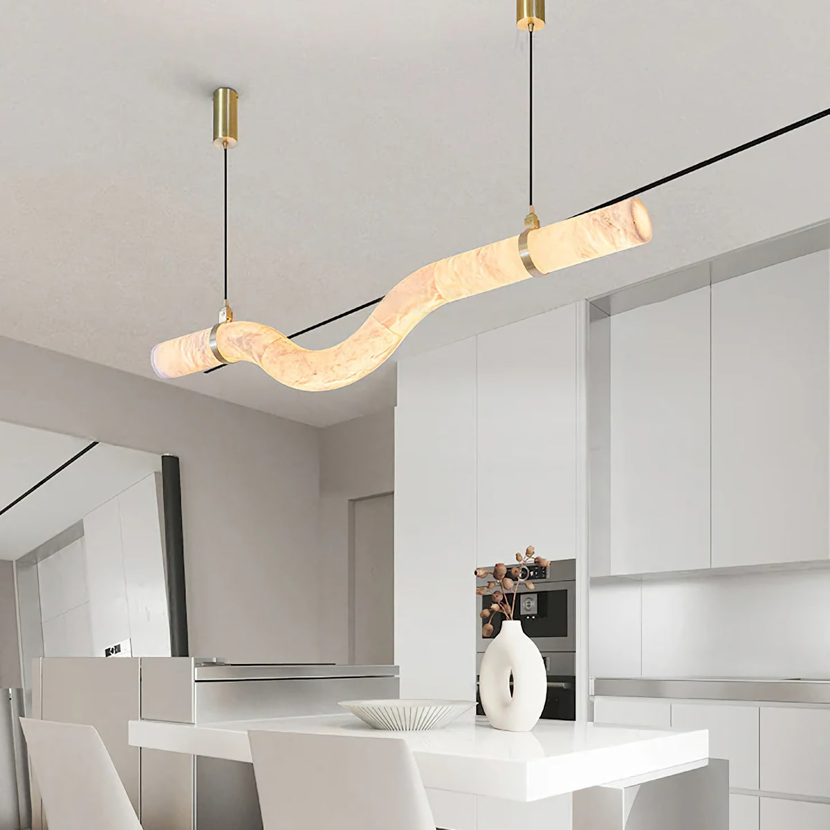 Alabaster Infinity Pendant Lamps