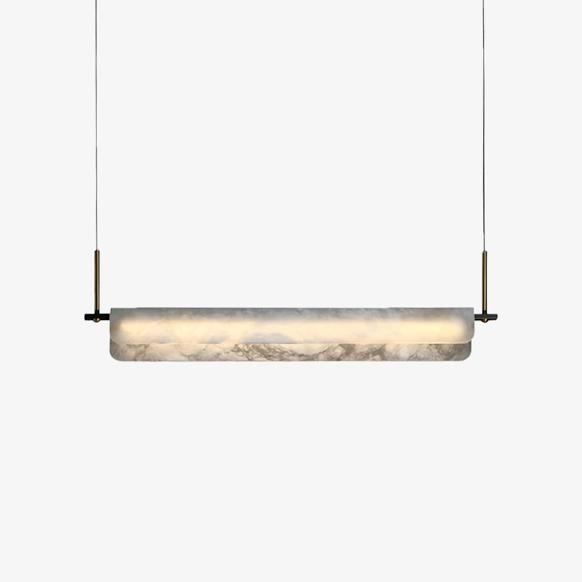 Alabaster Linear Art Chandelier