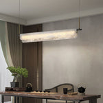 Alabaster Linear Art Chandelier