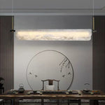 Alabaster Linear Art Chandelier