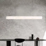 Alabaster Linear Brass Pendant Lamp