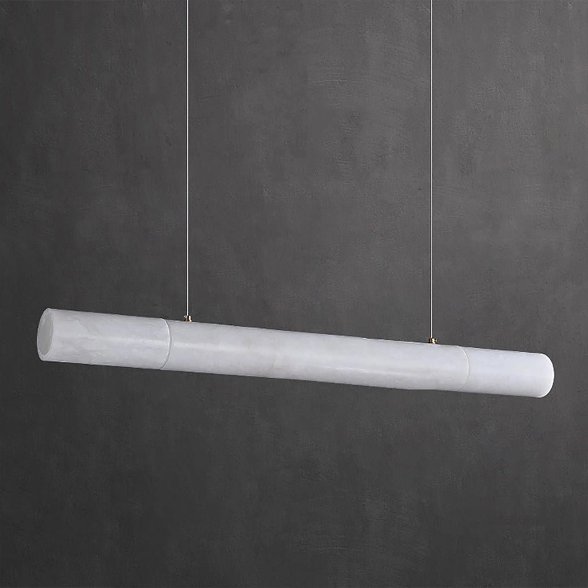 Alabaster Linear Brass Pendant Lamp