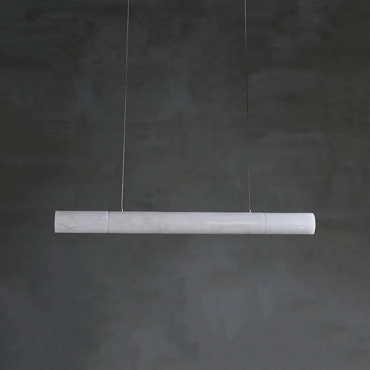 Alabaster Linear Brass Pendant Lamp