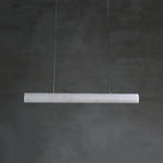 Alabaster Linear Brass Pendant Lamp