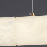 Alabaster Linear Brass Pendant Lamp