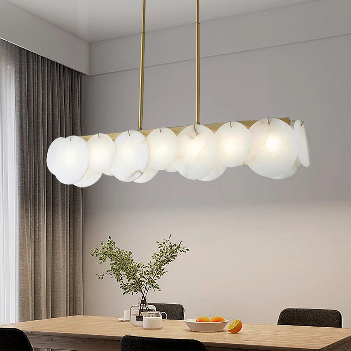 Alabaster Linear Chandelier