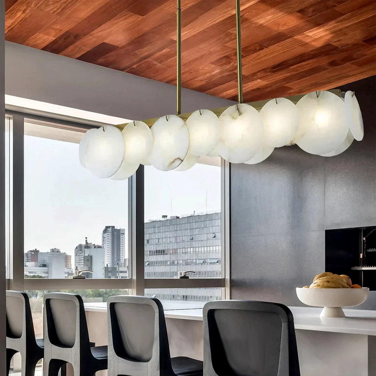 Alabaster Linear Chandelier
