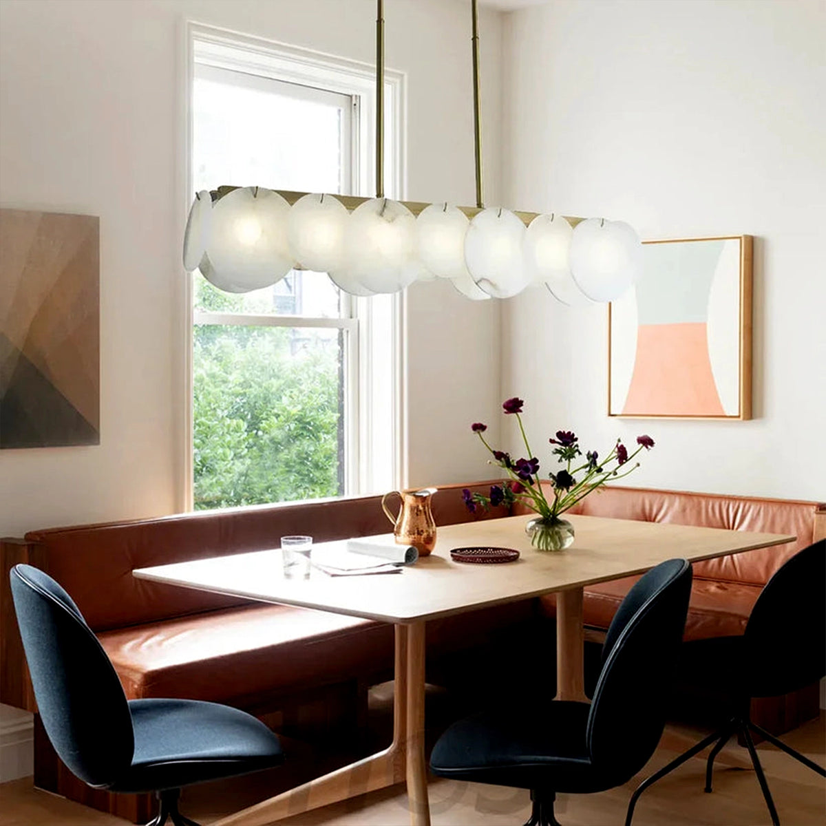 Alabaster Linear Chandelier