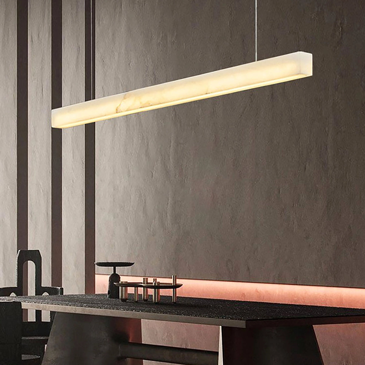 Alabaster Linear Pendant Lamp