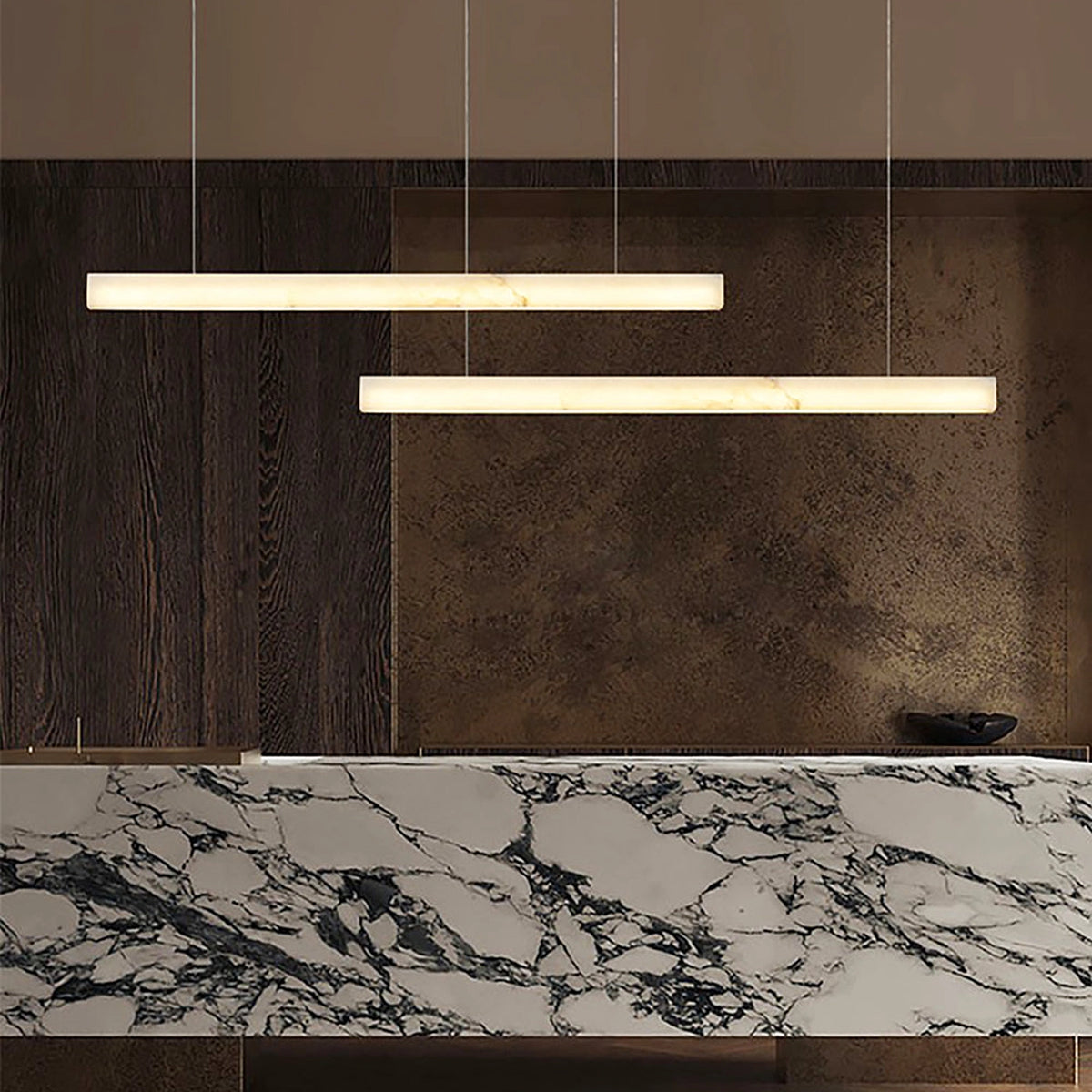 Alabaster Linear Pendant Lamp