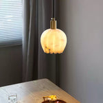 Alabaster Lotus Pendant Lamp