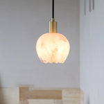 Alabaster Lotus Pendant Lamp