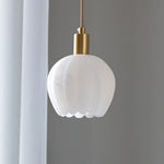 Alabaster Lotus Pendant Lamp