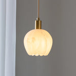 Alabaster Lotus Pendant Lamp