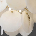Alabaster Magnolia Multi-Tiered Round Chandelier