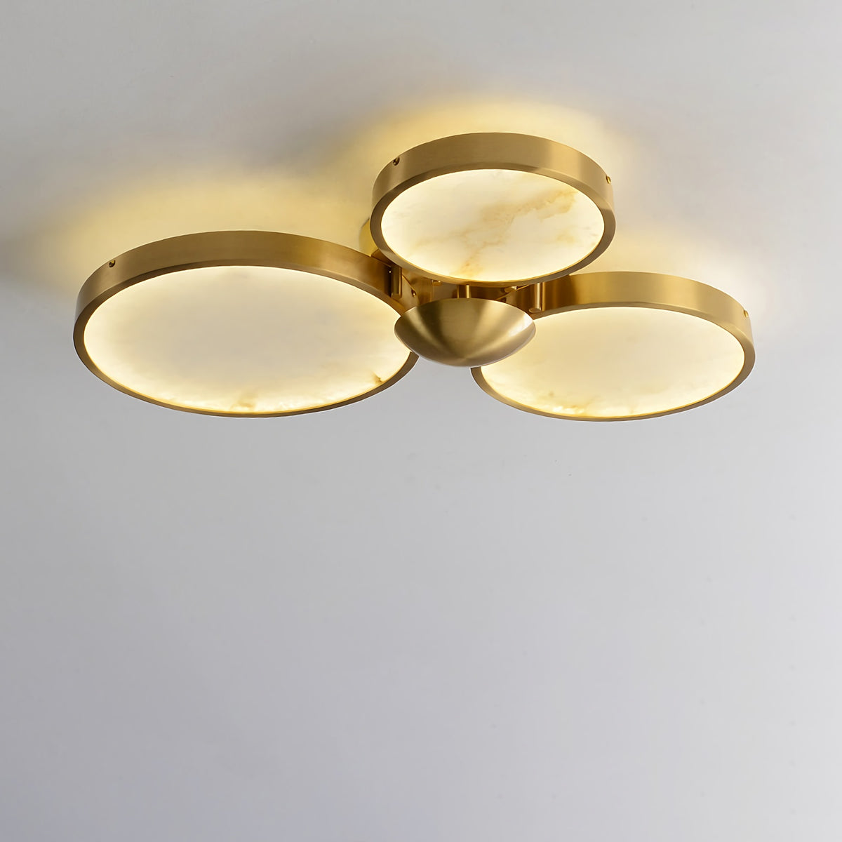Alabaster Modern Disc Ceiling Light