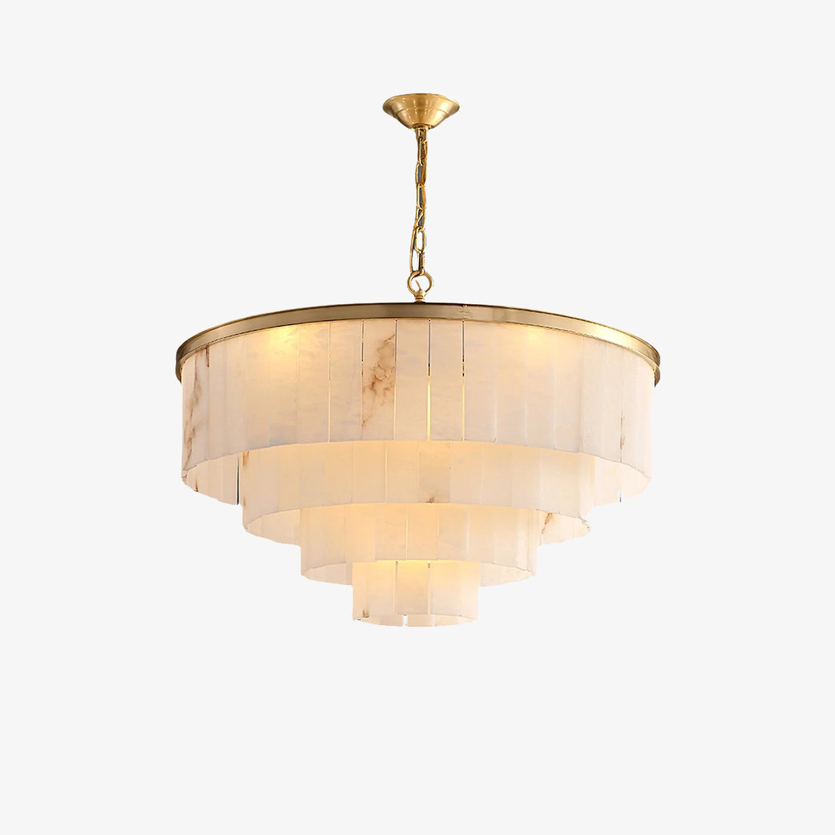 Alabaster Multi-layer Chandelier