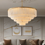 Alabaster Multi-layer Chandelier