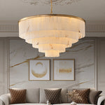 Alabaster Multi-layer Chandelier