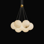 Alabaster Multi-Light Orb Chandelier
