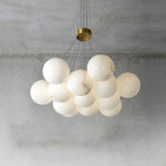 Alabaster Multi-Light Orb Chandelier