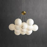 Alabaster Multi-Light Orb Chandelier