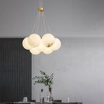 Alabaster Multi-Light Orb Chandelier