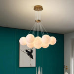 Alabaster Multi-Light Orb Chandelier