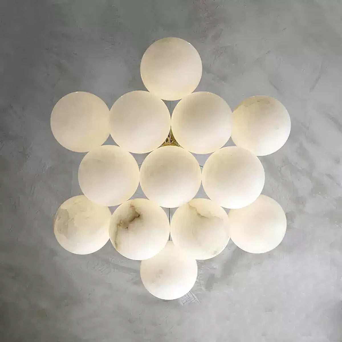 Alabaster Multi-Light Orb Chandelier