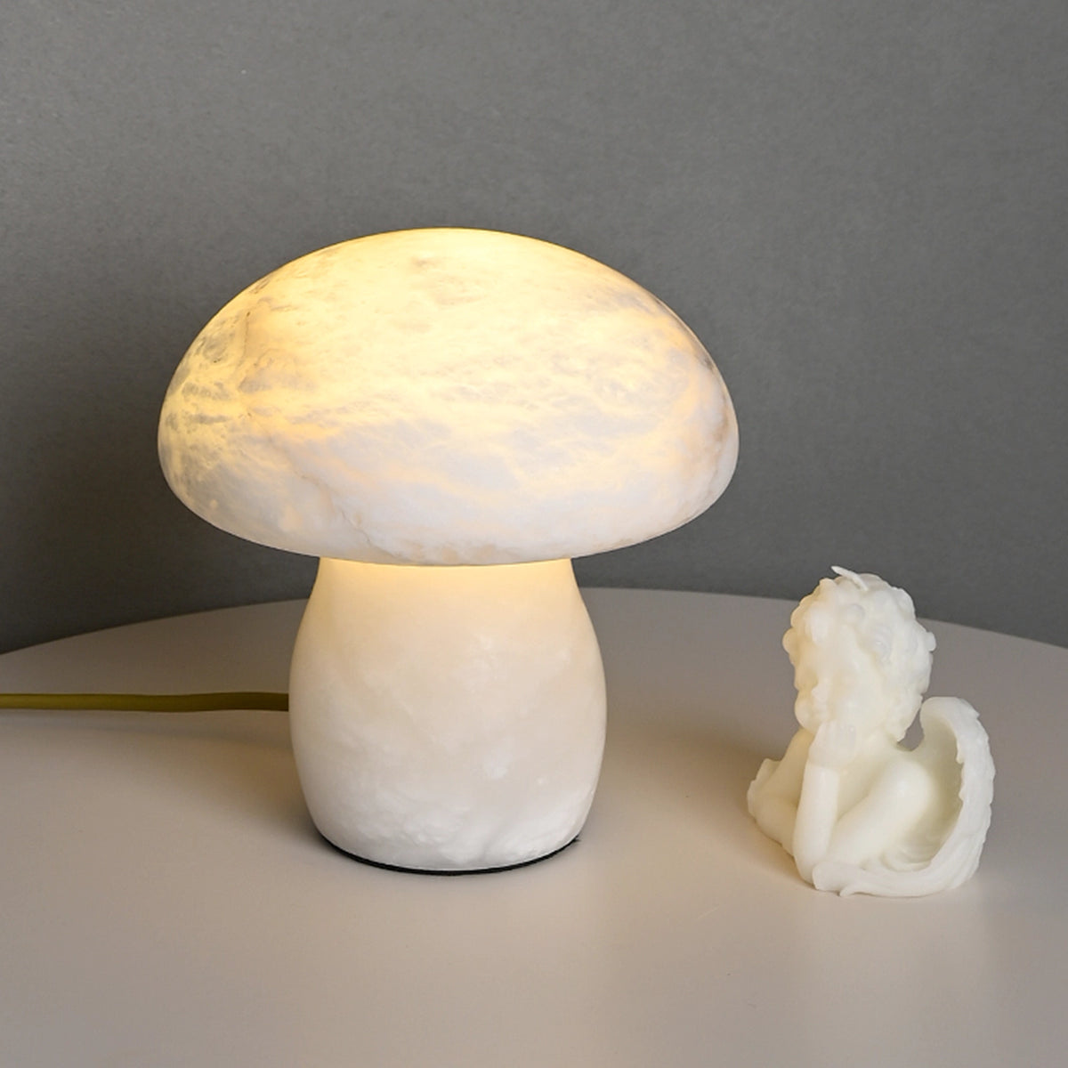 Alabaster Mushroom Table Lamp